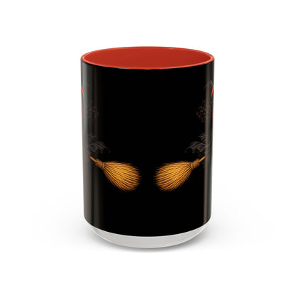 Velvet Vex Black Accent Mug by CreepyCrafts.boo