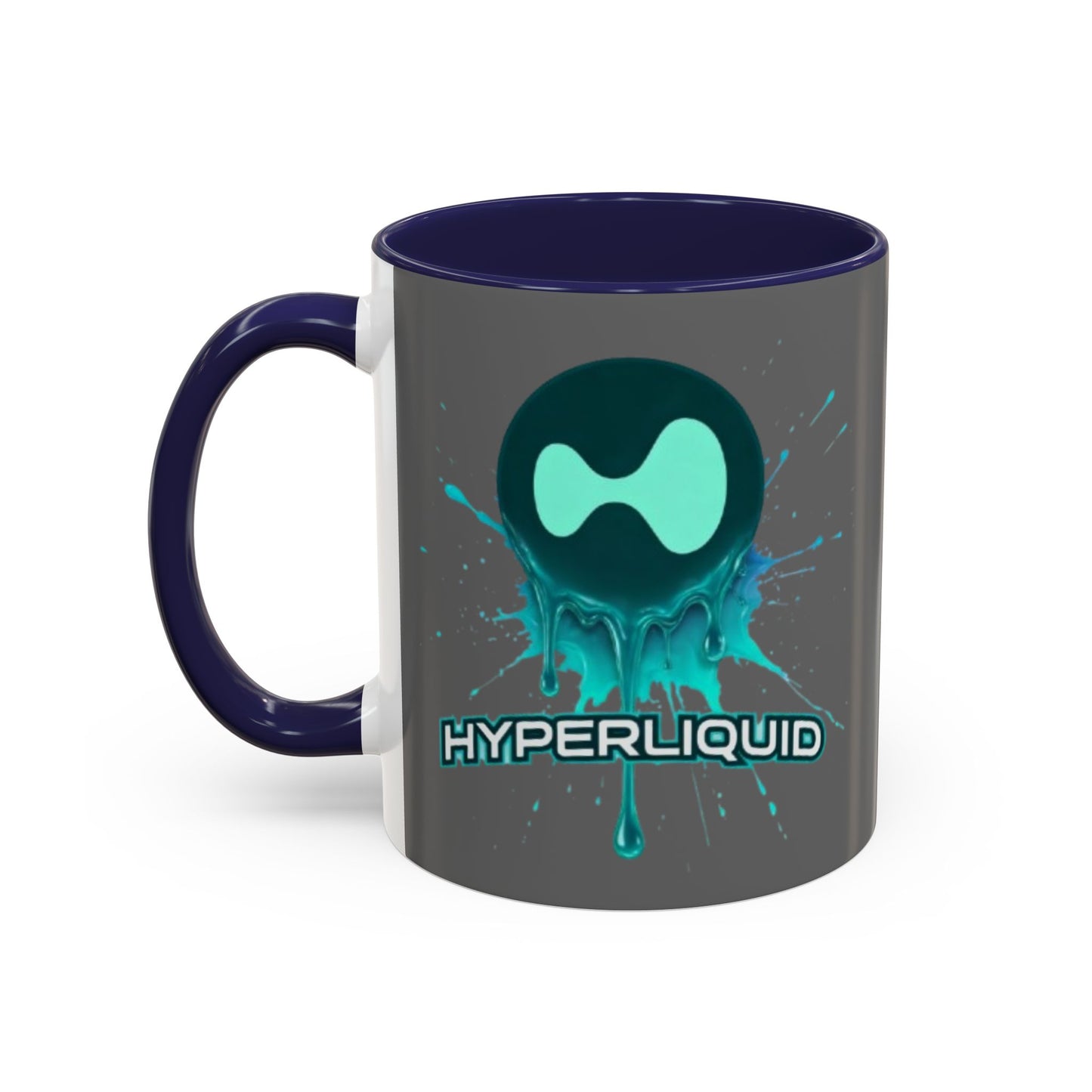 HYPE Drip Grey Accent Mug by cypherpunkgear.com