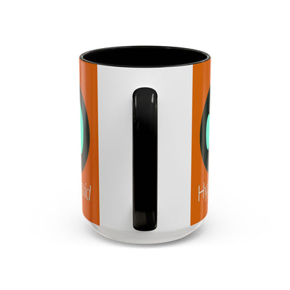 Hyperliquid White font Orange Accent Mug by cypherpunkgear.com