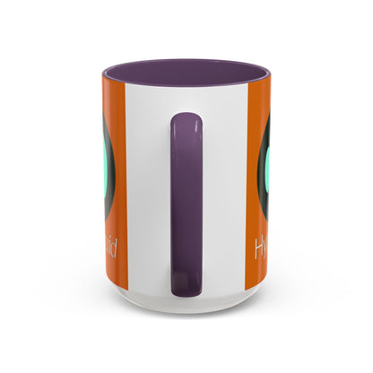 Hyperliquid White font Orange Accent Mug by cypherpunkgear.com