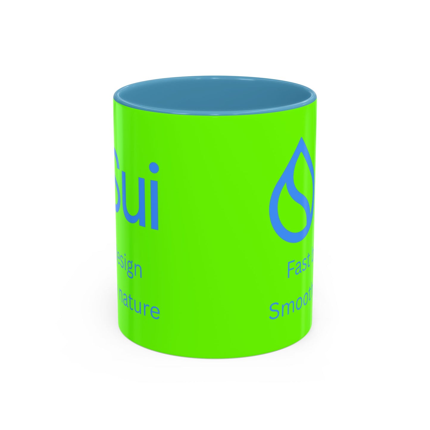 SUI Green Accent Mug by cypherpunkgear.com