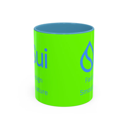 SUI Green Accent Mug by cypherpunkgear.com