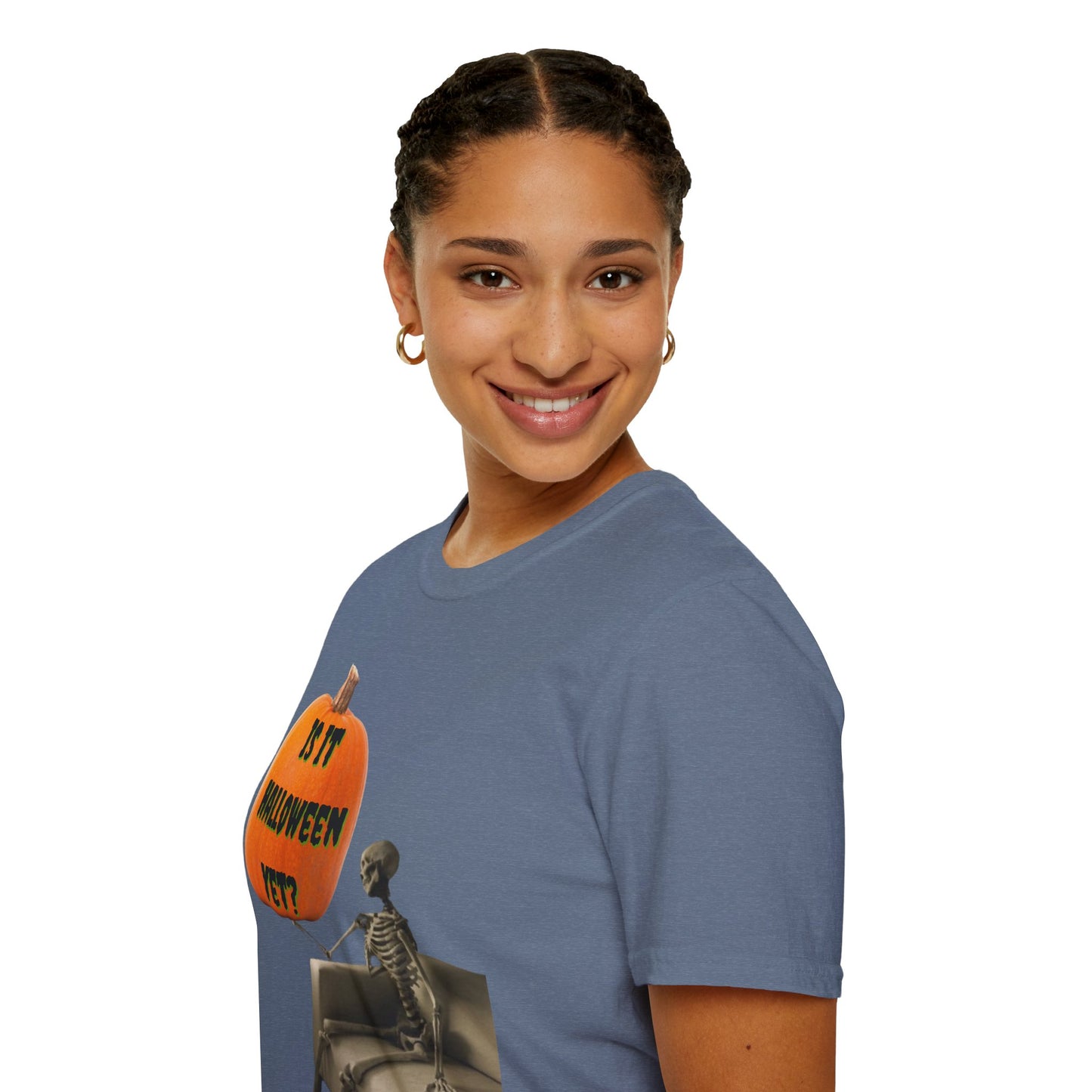 Is it Halloween yet? Skeleton's Pumpkin Dark colors Unisex T-Shirt by CreepyCrafts.boo