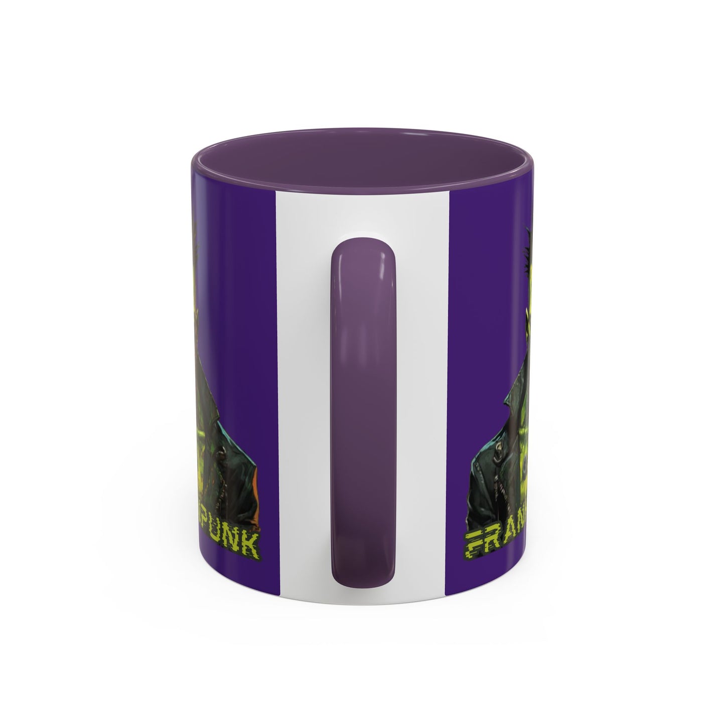 Frankenpunk Purple Accent Mug by CreepyCrafts.boo