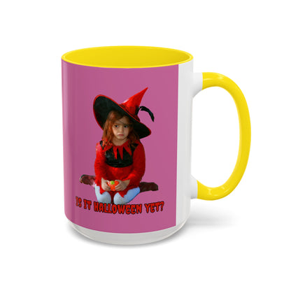 Is it Halloween yet? Pink Accent Mug by CreepyCrafts.boo