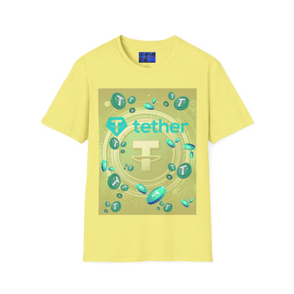 Tether Light colors Unisex T-Shirt by cypherpunkgear.com