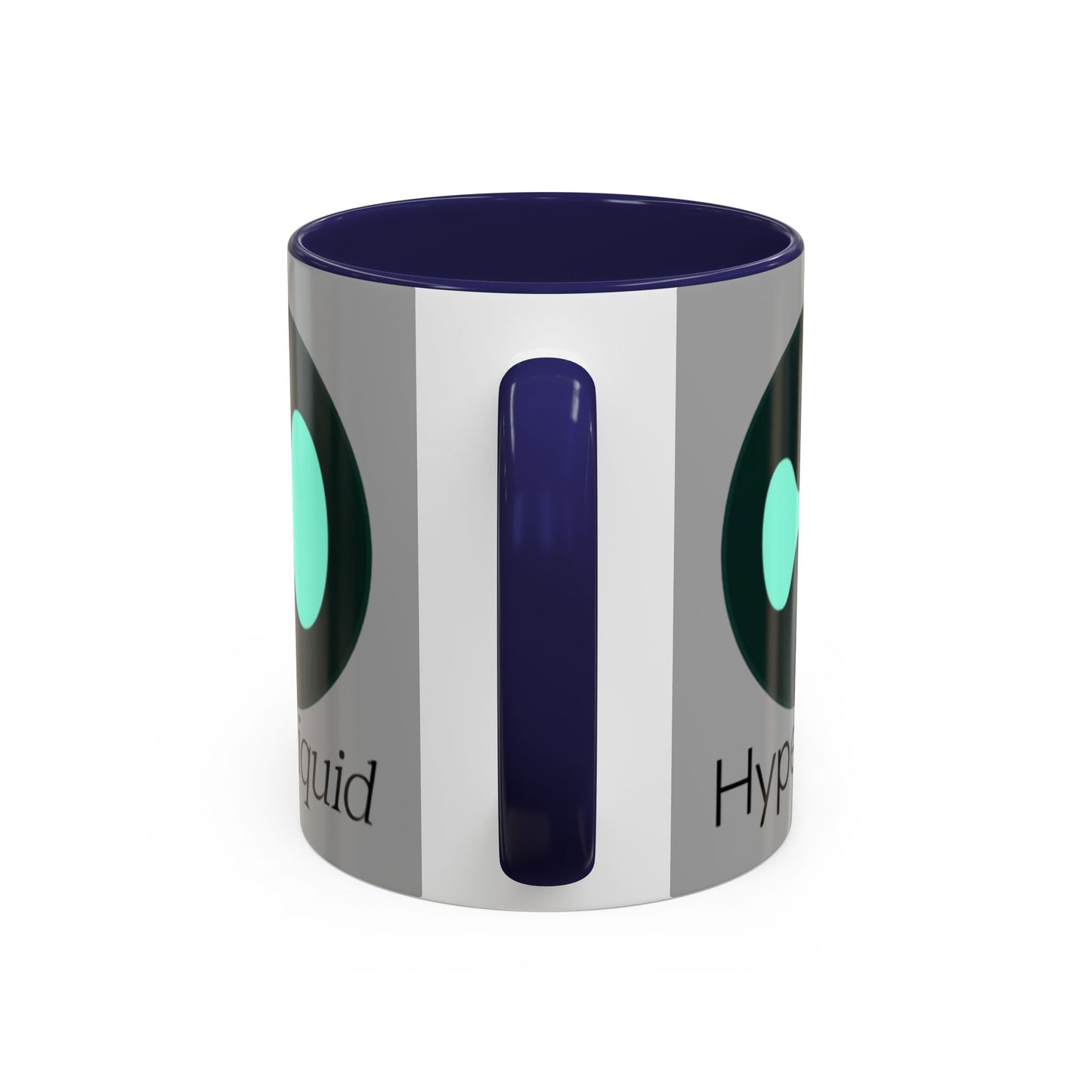 Hyperliquid Black font Grey Accent Mug by cypherpunkgear.com