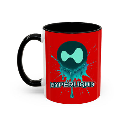 HYPE Drip Red Accent Mug by cypherpunkgear.com