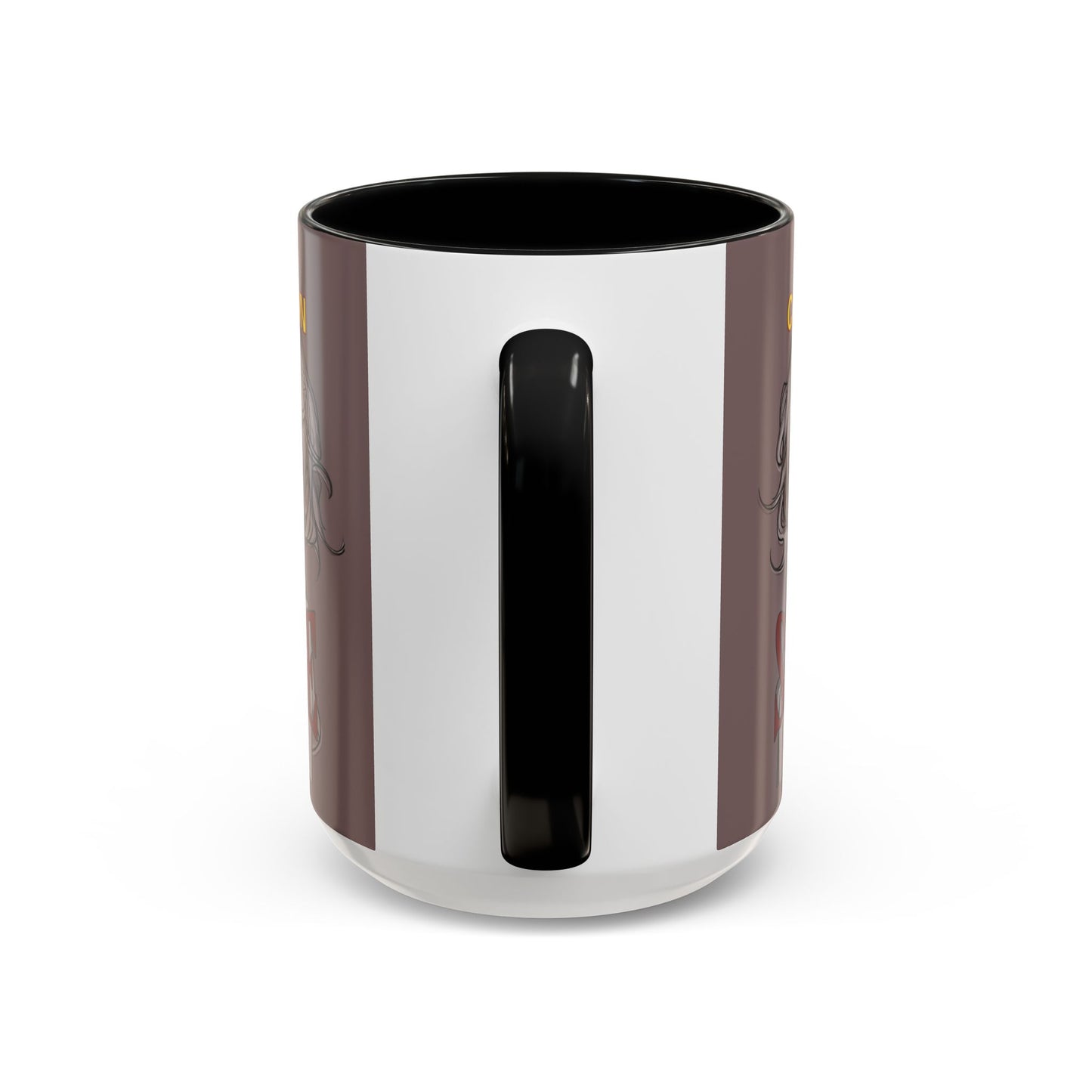 Caution, Savage Grey Accent Mug by cypherpunkgear.com