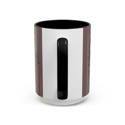 Caution, Savage Grey Accent Mug by cypherpunkgear.com