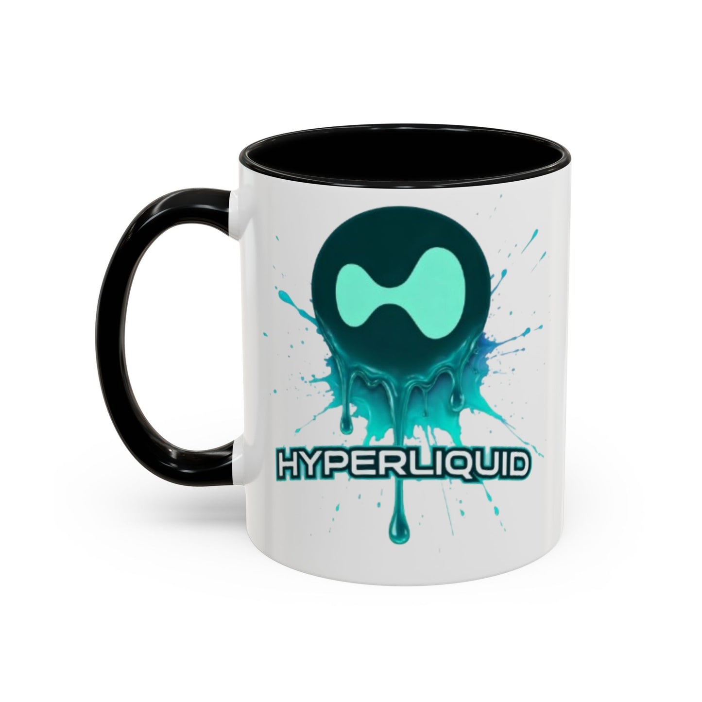 HYPE Drip White Accent Mug by cypherpunkgear.com