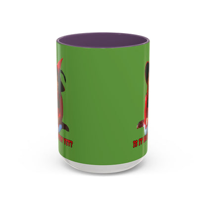 Is it Halloween yet? Green Accent Mug by CreepyCrafts.boo