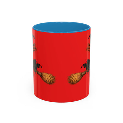 Hazel Hex Red Accent Mug by CreepyCrafts.boo