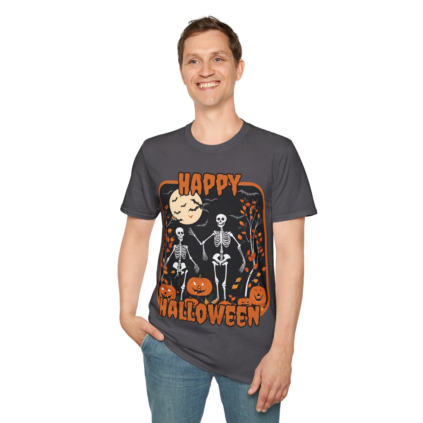 Spooktacular Skeletons of Halloween DKcolors Unisex T-shirt by cypherpunkgear