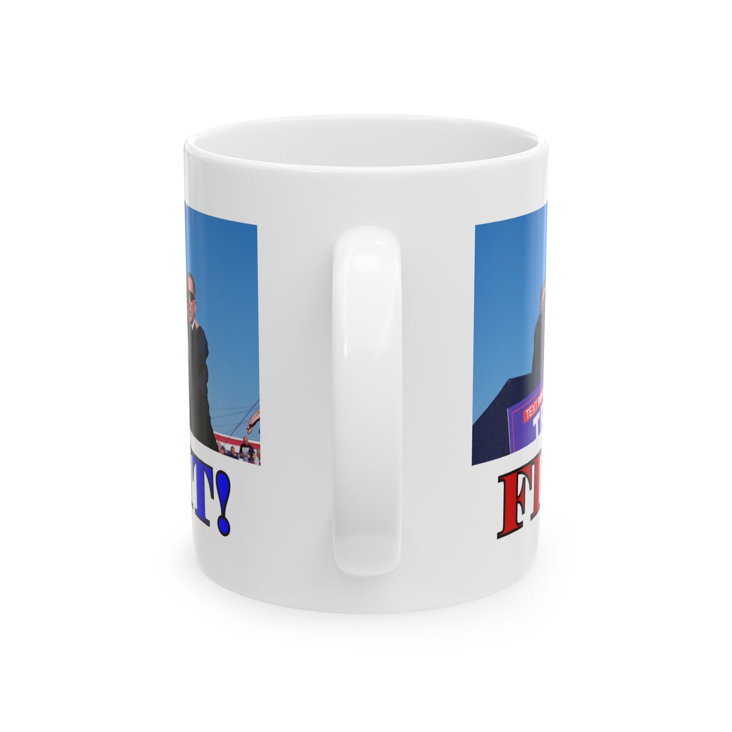 Fight! White Mug by cypherpunkgear