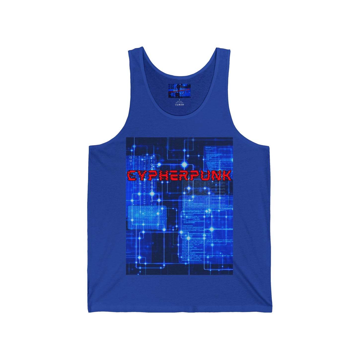 Cypherpunk Unisex Jersey Tank Top by cypherpunkgear.com