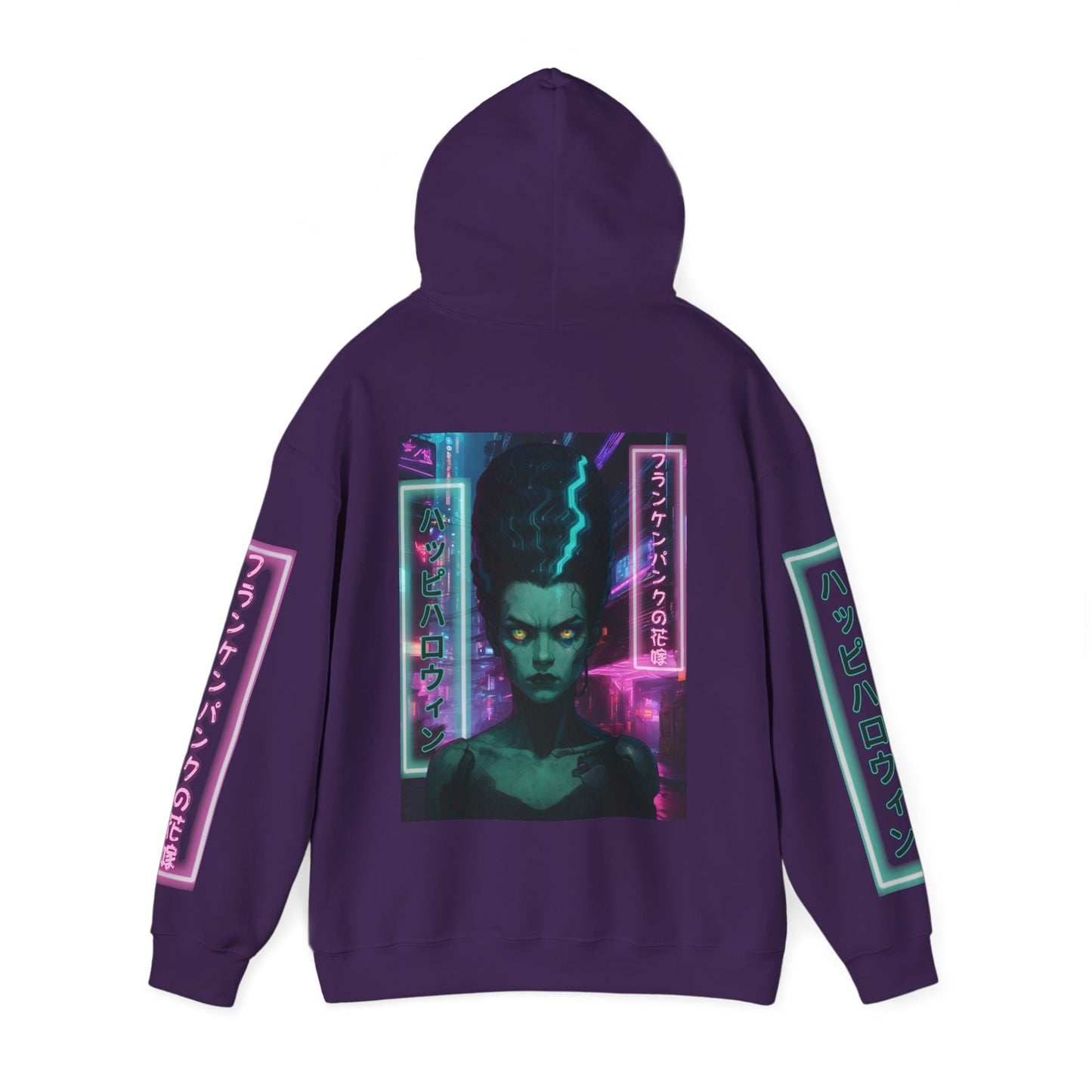 Bride of Frankenpunk Hoodie Unisex Hooded Sweatshirt by CreepyCrafts.boo