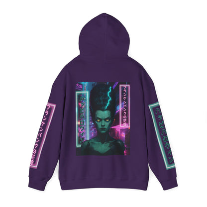 Bride of Frankenpunk Hoodie Unisex Hooded Sweatshirt by CreepyCrafts.boo