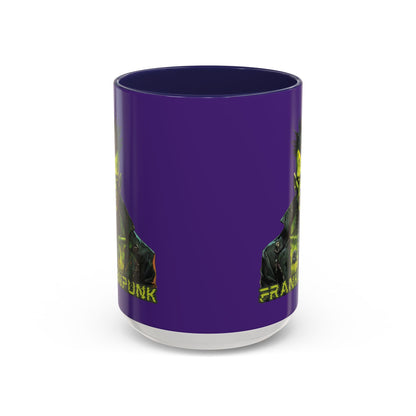 Frankenpunk Purple Accent Mug by CreepyCrafts.boo