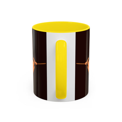 Hazel Hex Brown Accent Mug by CreepyCrafts.boo