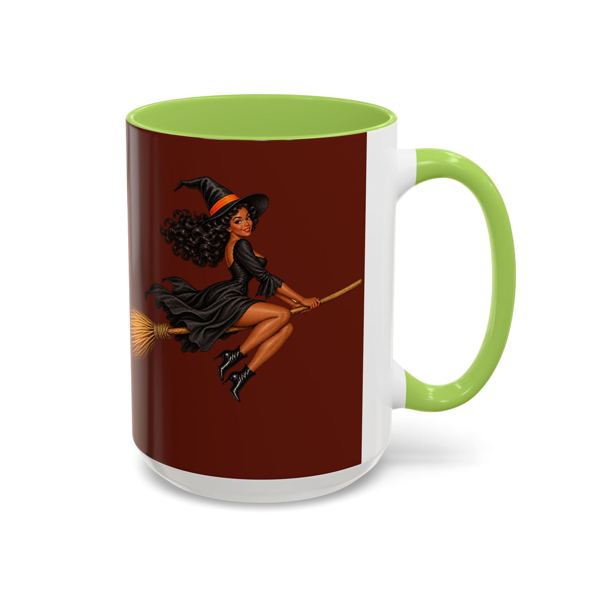 Velvet Vex Brown Accent Mug by CreepyCrafts.boo