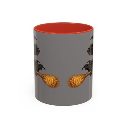 Velvet Vex Grey Accent Mug by CreepyCrafts.boo