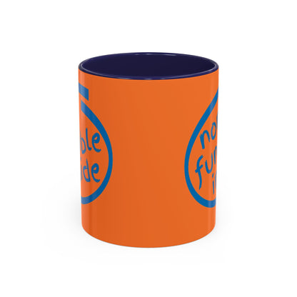 Non-Fungible Inside Orange Accent Mug by cypherpunkgear.com