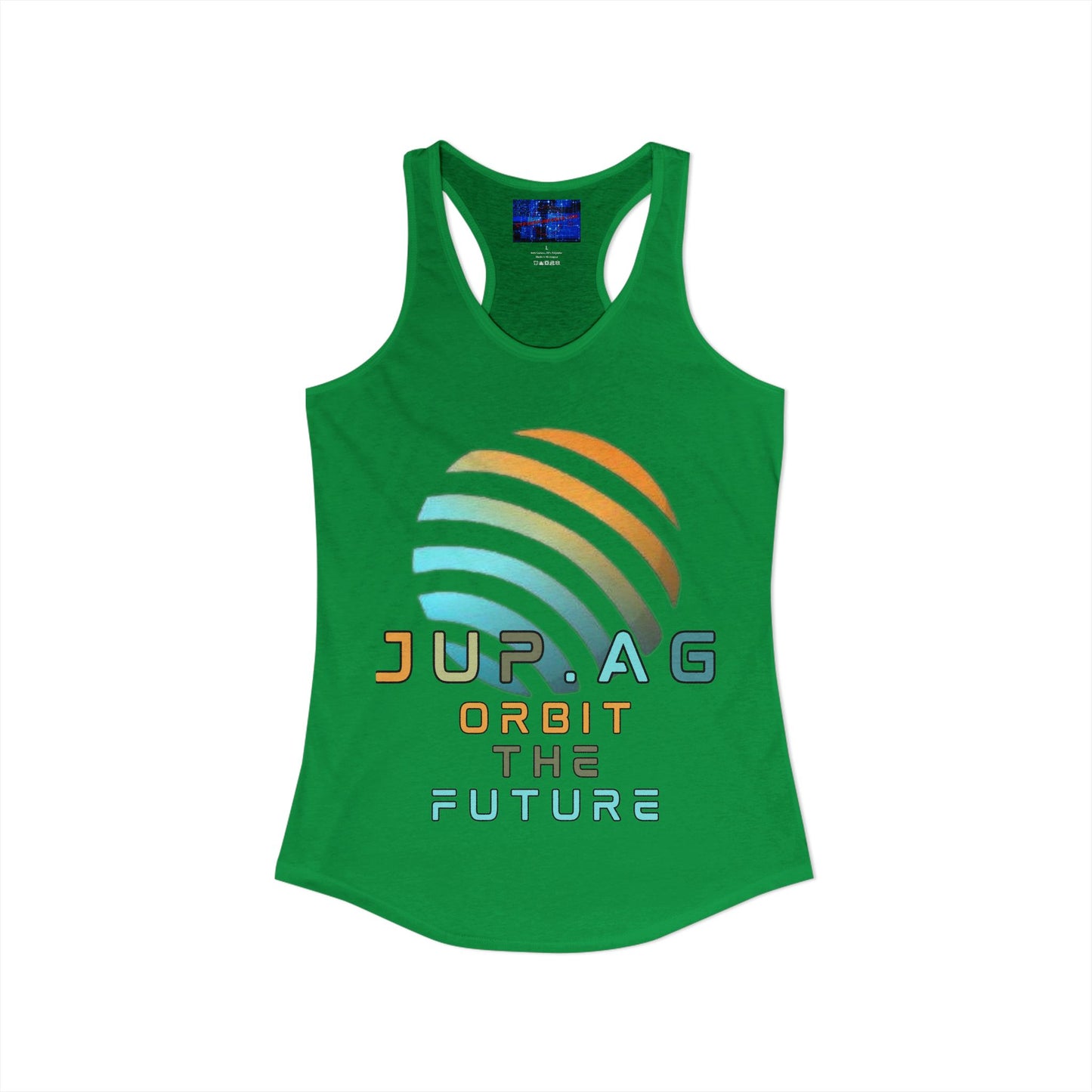 Jupiter (JUP) Orbit the Future Women's Racerback Tank Top by cypherpunkgear.com