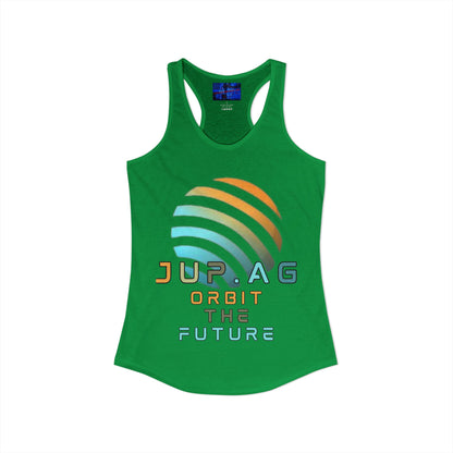 Jupiter (JUP) Orbit the Future Women's Racerback Tank Top by cypherpunkgear.com