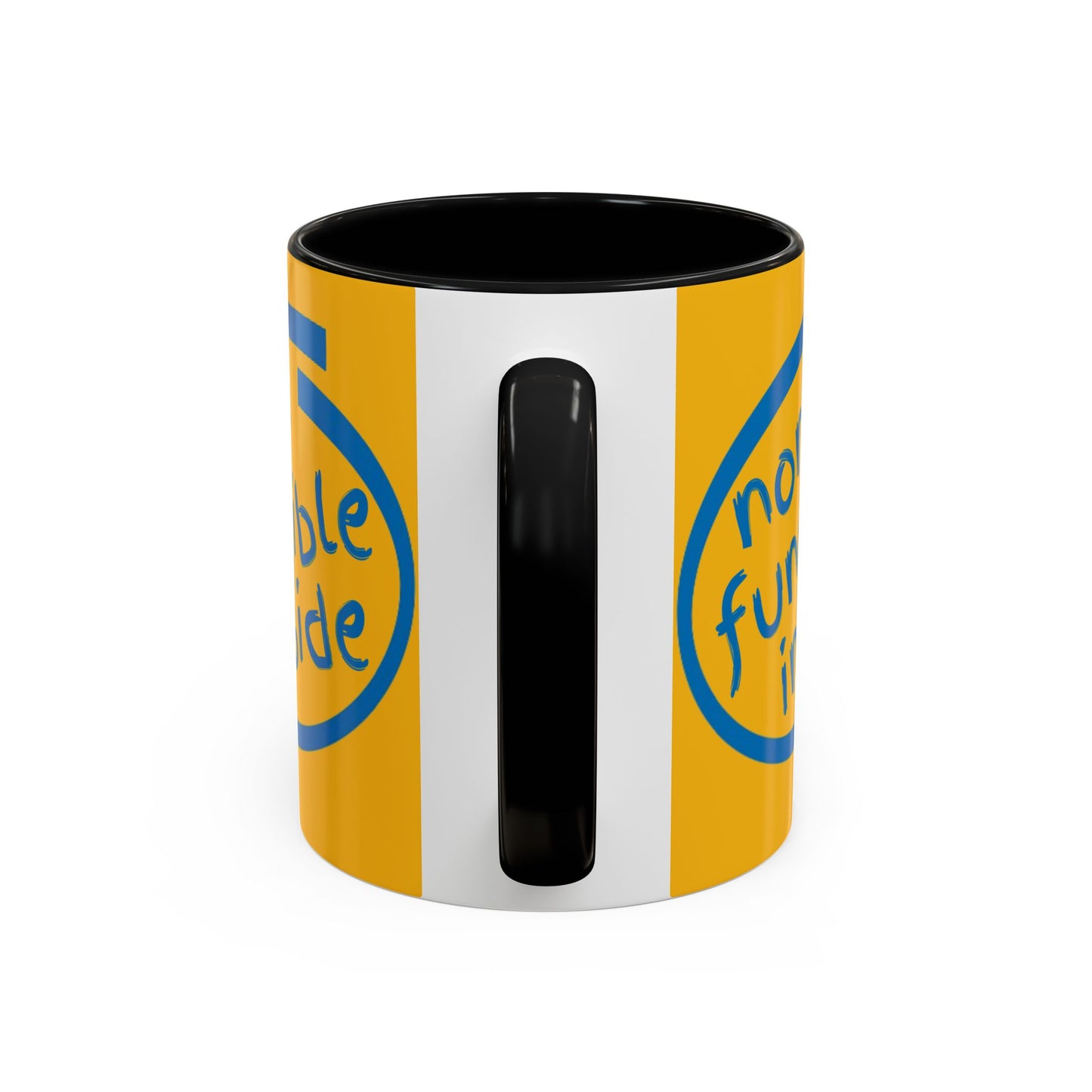 Non-Fungible Inside Yellow Accent Mug by cypherpunkgear.com