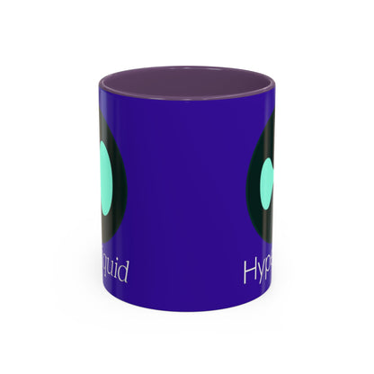Hyperliquid White font Dark Purple Accent Mug by cypherpunkgear.com