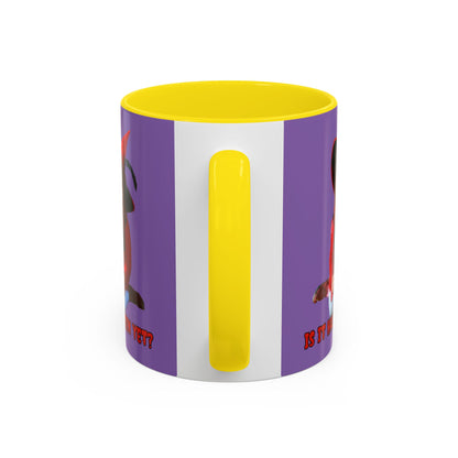 Is it Halloween yet? Light Purple Accent Mug by CreepyCrafts.boo