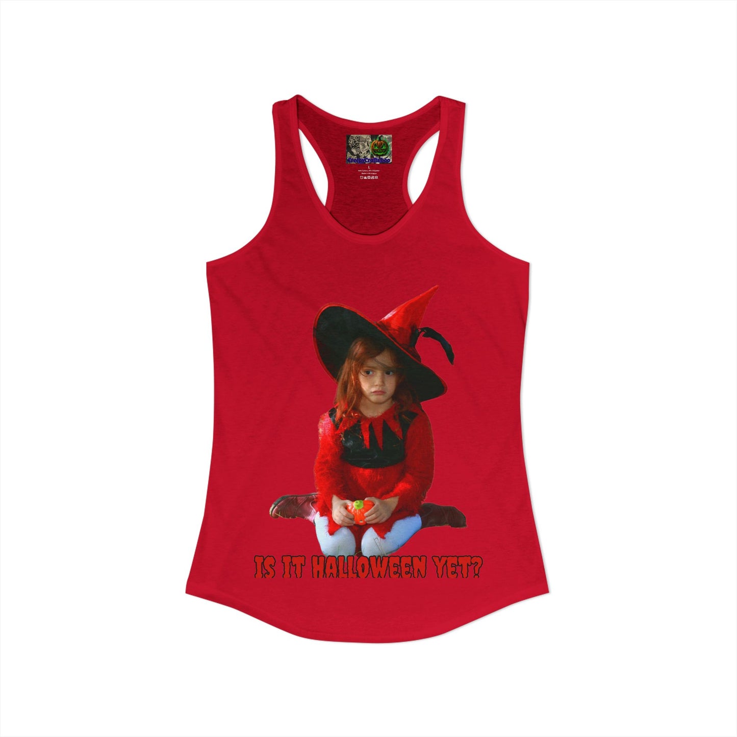 Is it Halloween yet? Women's Racerback Tank Top by CreepyCrafts.boo