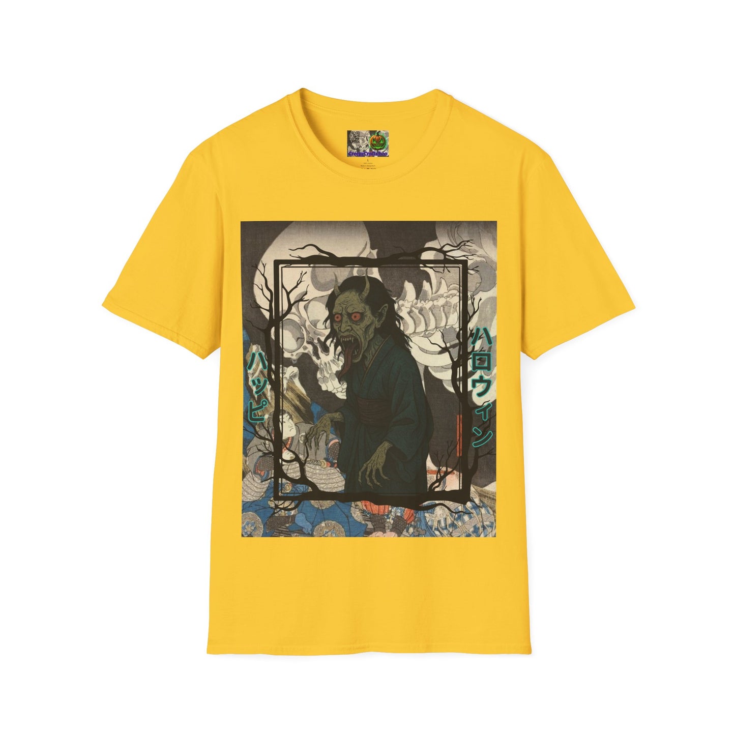 Yōkai Happy Halloween Light colors Unisex T-Shirt by CreepyCrafts.boo