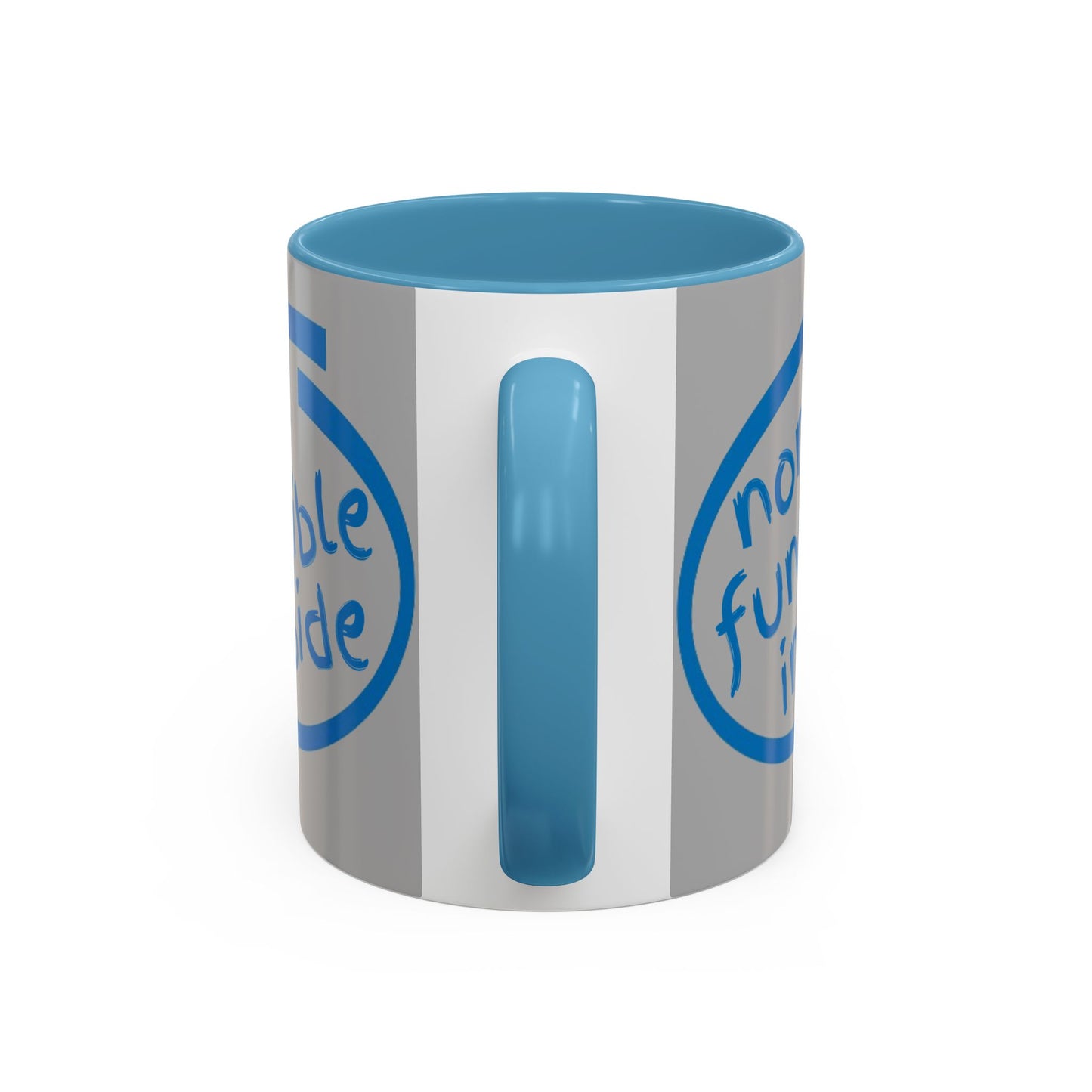 Non-Fungible Inside Grey Accent Mug by cypherpunkgear.com