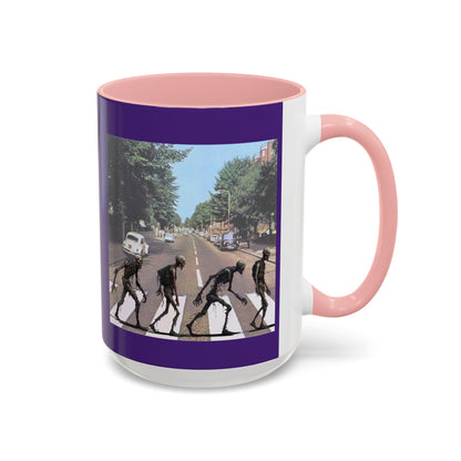 2-sided, Scabby Road Purple Accent Mug by CreepyCrafts.boo