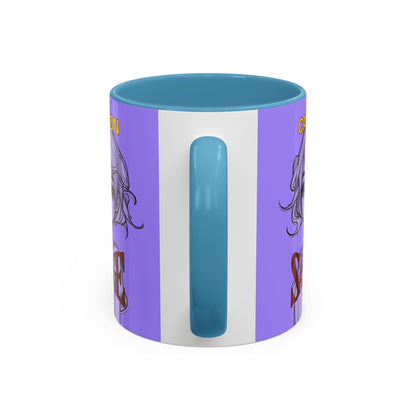 Caution, Savage Light Purple Accent Mug by cypherpunkgear.com