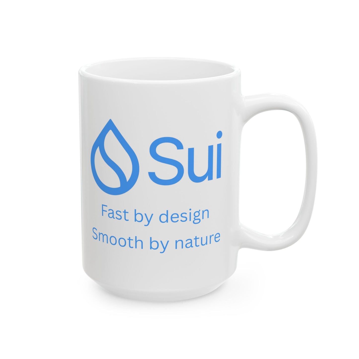 SUI White Mug by cypherpunkgear.com