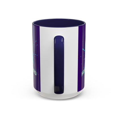 HYPE Drip Dark Purple Accent Mug by cypherpunkgear.com