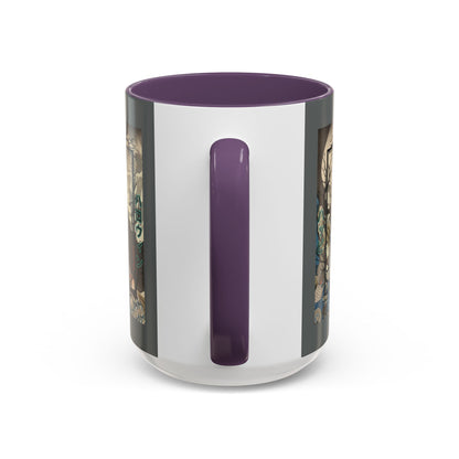 Yōkai Happy Halloween Grey Accent Mug by CreepyCrafts.boo