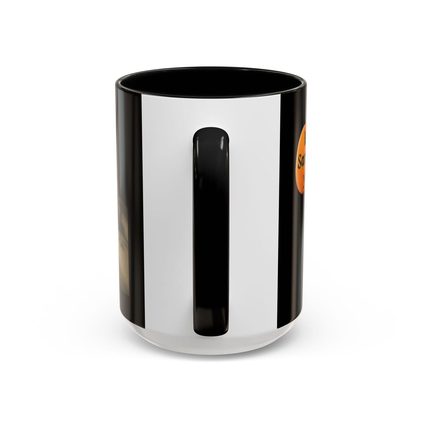Is it Samhain yet? Skeleton's Pumpkin Black Accent Mug by CreepyCrafts.boo