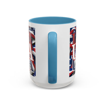 USA WHfont Center Patriot Accent Mug by cypherpunkgear