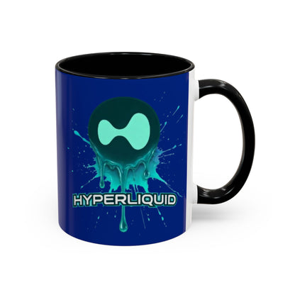 HYPE Drip Blue Accent Mug by cypherpunkgear.com
