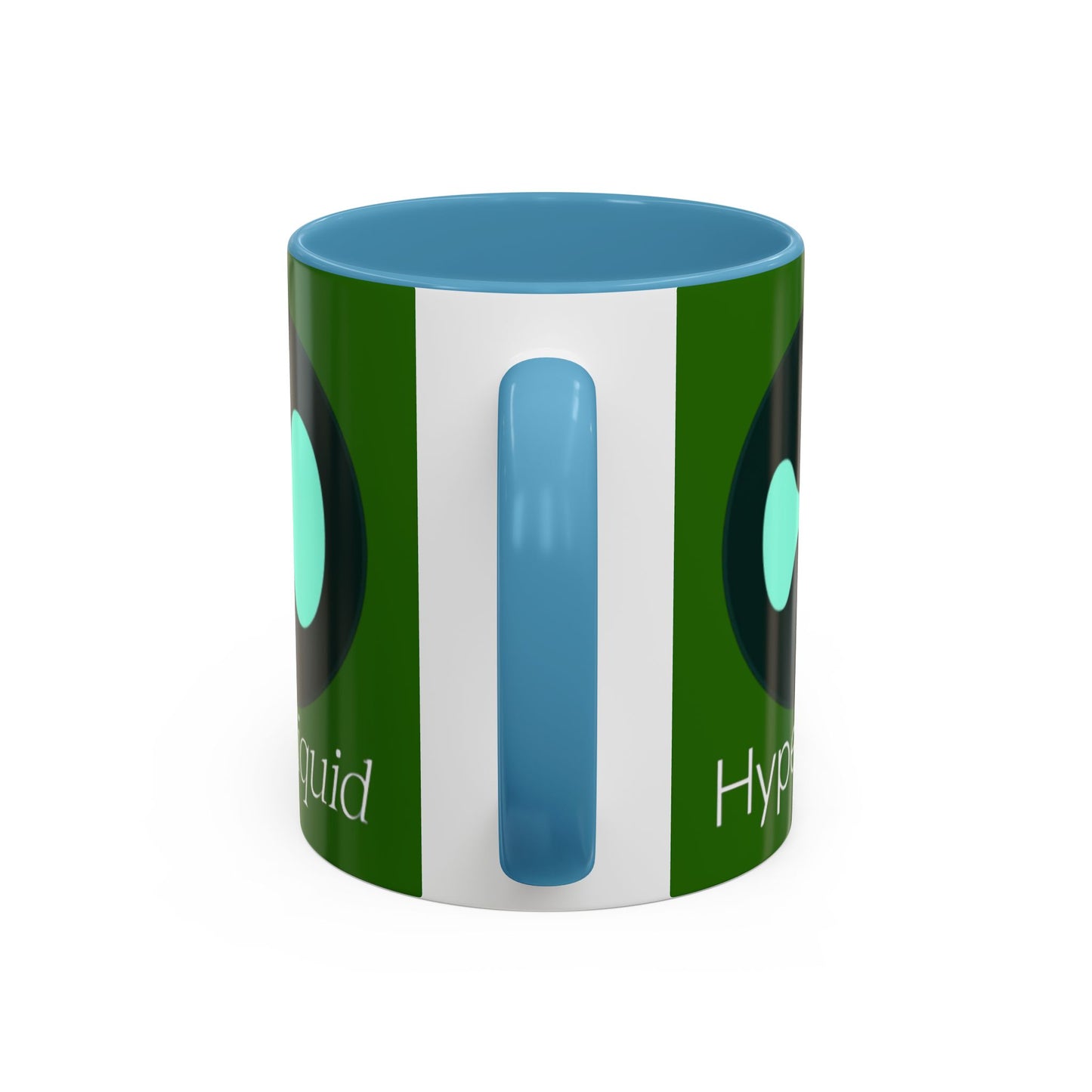 Hyperliquid White font Green Accent Mug by cypherpunkgear.com