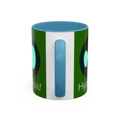Hyperliquid White font Green Accent Mug by cypherpunkgear.com