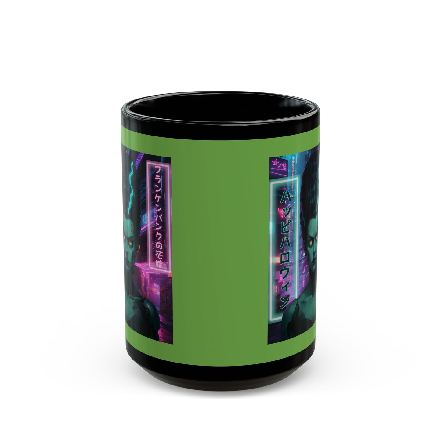 Bride of Frankenpunk Green Mug by CreepyCrafts.boo