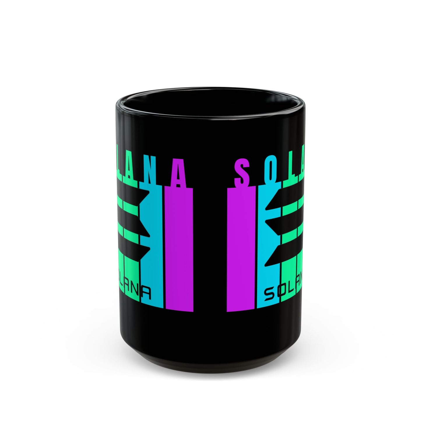 Solana (SOL) Freedom Black Mug by cypherpunkgear.com