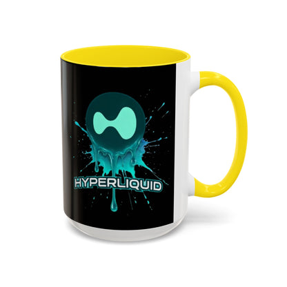 HYPE Drip Black Accent Mug by cypherpunkgear.com