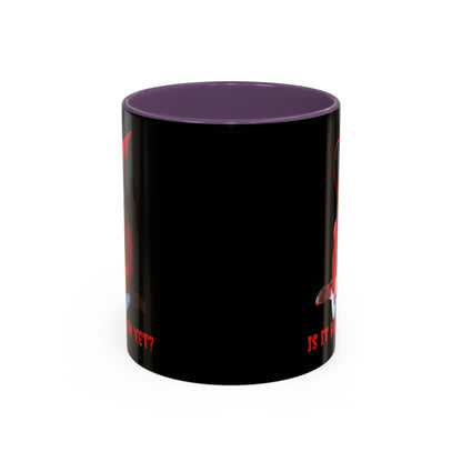 Is it Halloween yet? Black Accent Mug by CreepyCrafts.boo