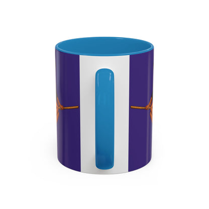 Velvet Vex Purple Accent Mug by CreepyCrafts.boo